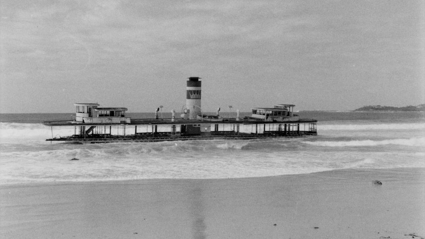 The Sydney Queen when it washed up in 1972