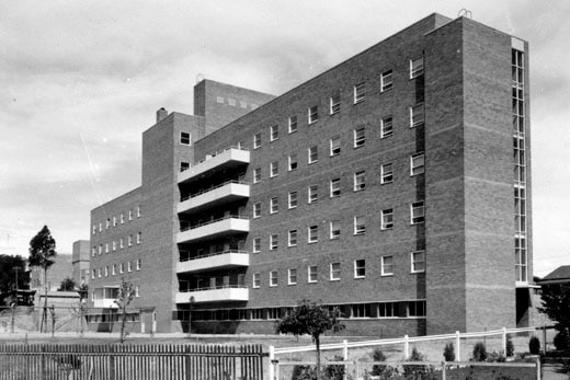 Nurses' quarters, King Edward Memorial Hospital, 1952.