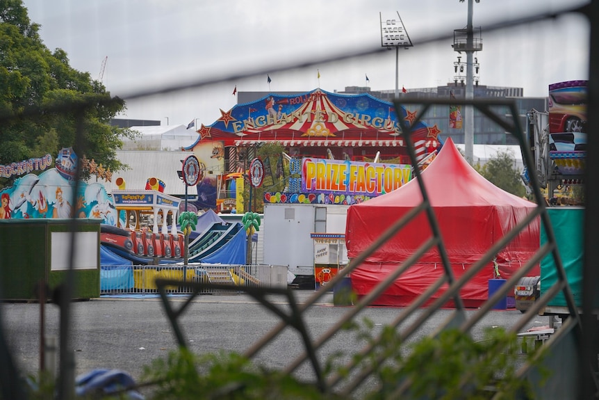 Ekka rides through a fence.