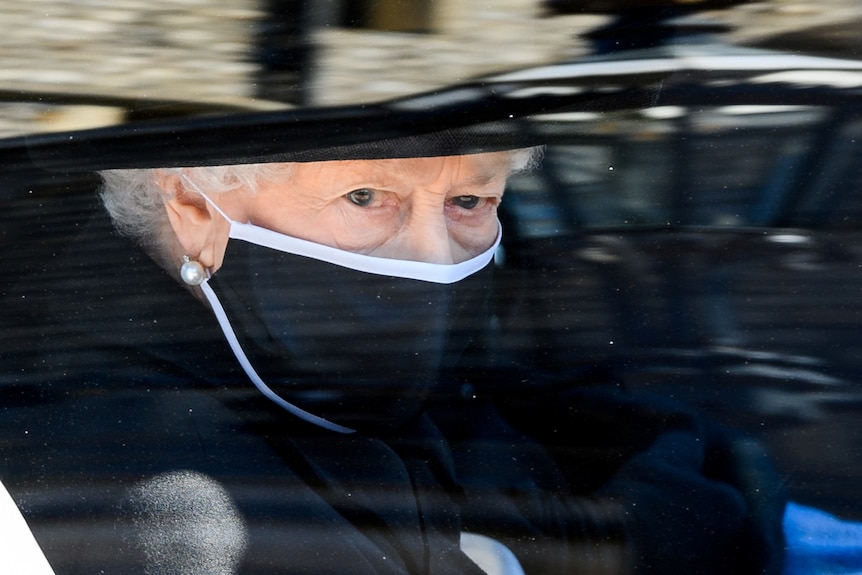 Queen at Prince Philip's funeral