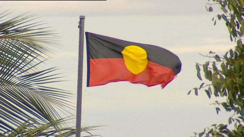 Generic TV still of Aboriginal flag
