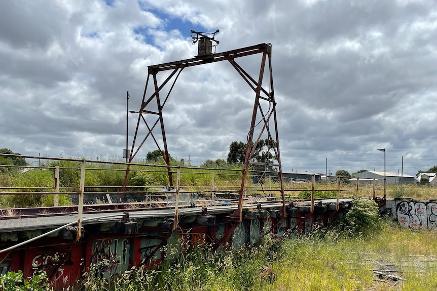 abandoned turntable