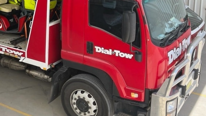 A tow truck operated by Adelaide company Dial A Tow.