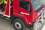 A tow truck operated by Adelaide company Dial A Tow.