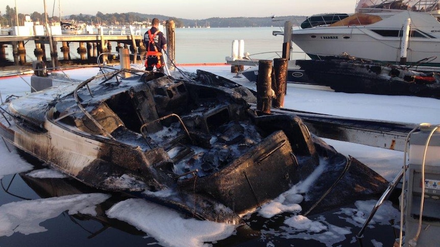 Burnt boats at Toronto