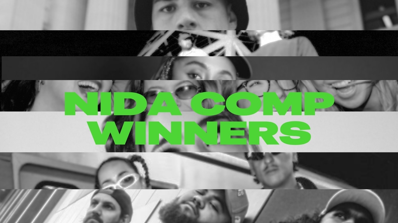 Black and White collage of the NIDA comp winners press shots