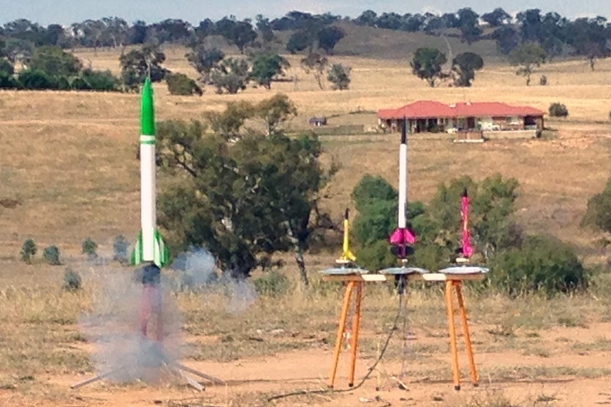 Large rocket blasts off