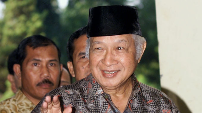 Former Indonesian president Suharto