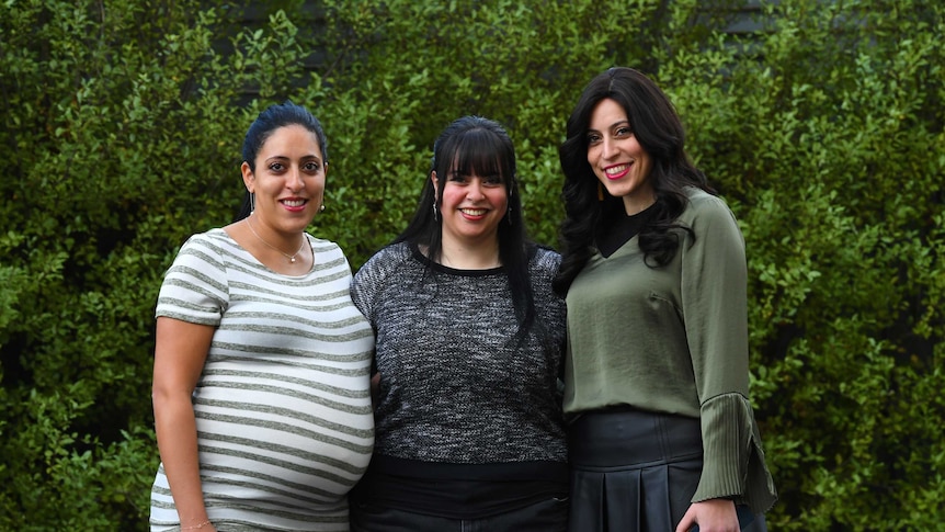 Sisters Elly Sapper, Dassi Erlich and Nicole Meyer.