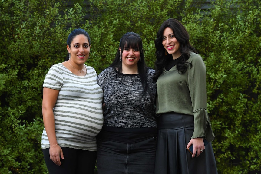 Sisters Elly Sapper, Dassi Erlich and Nicole Meyer.