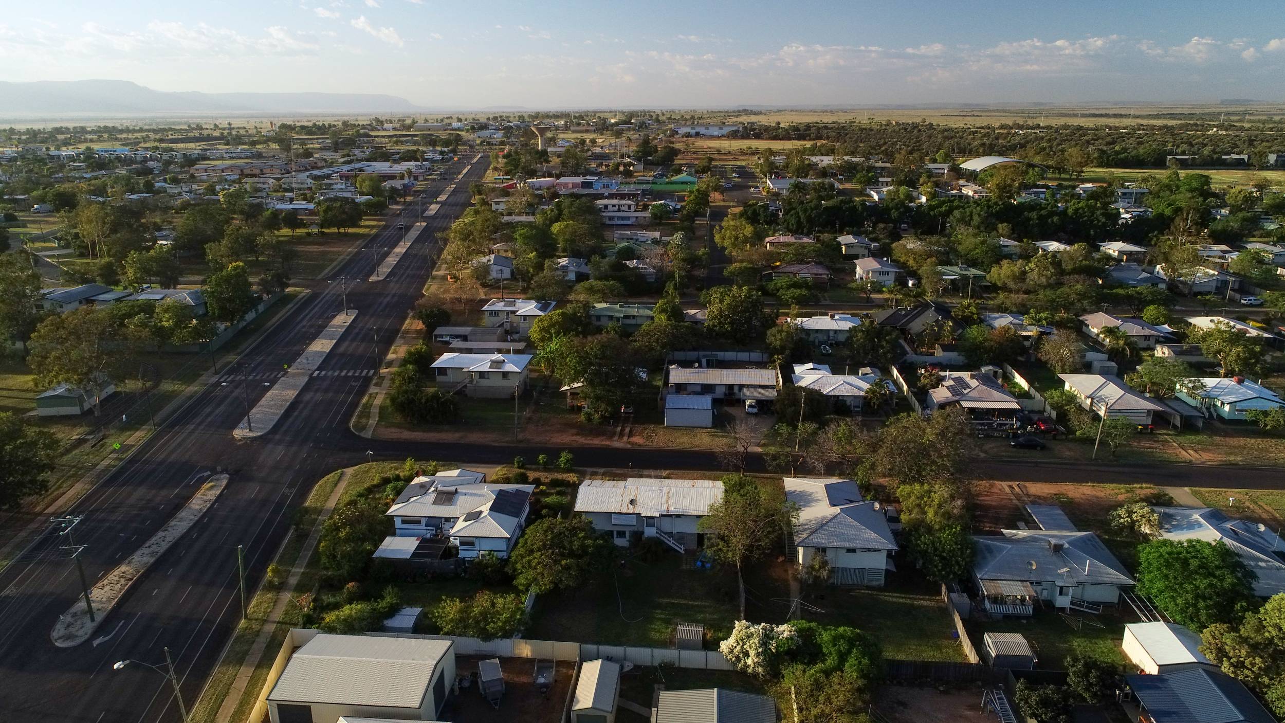 Foto aérea sobre casas em Blackwater