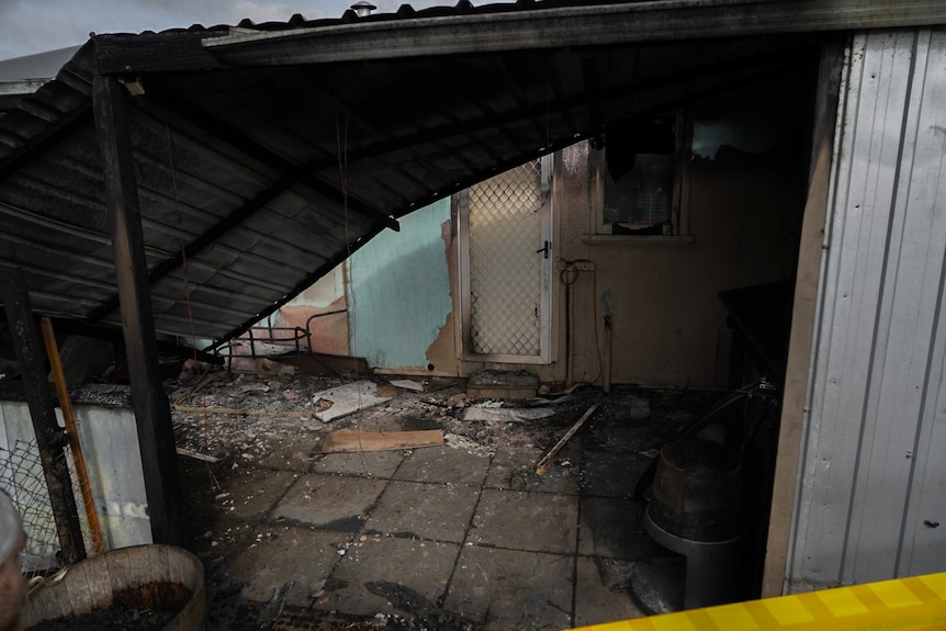 Image of fire damage at a rental property in Albany