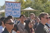 Last month students and staff held protest rallies against the cuts.