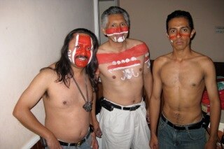 David Lopez, percussionist and composer on left with his group in Chaac Percusiones Mexico
