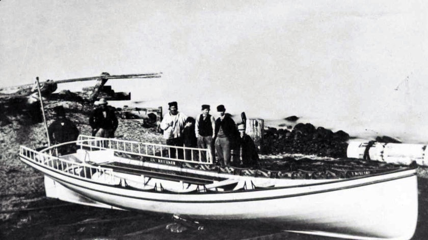 1865 launch of historic wooden boat 'Admiral'