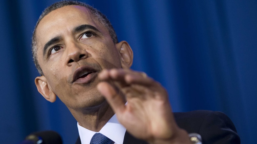 Barack Obama speaks at the National Defence University in Washington DC.