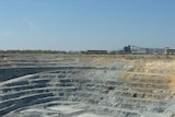An open pit mine at Ranger