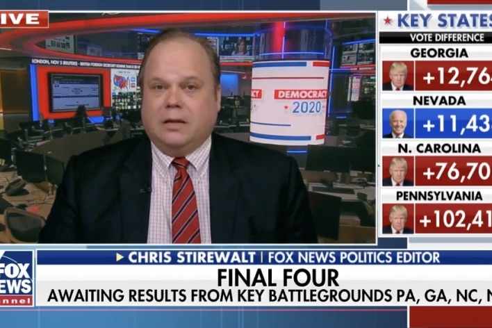 Former Fox News politics editor Chris Stirewalt live on air.