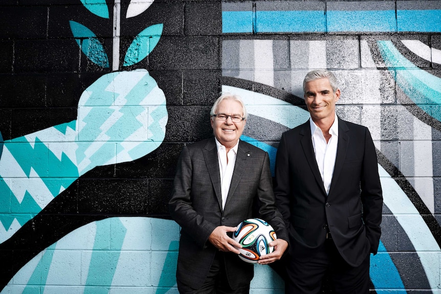 Left: Les Murray. Right: Craig Foster