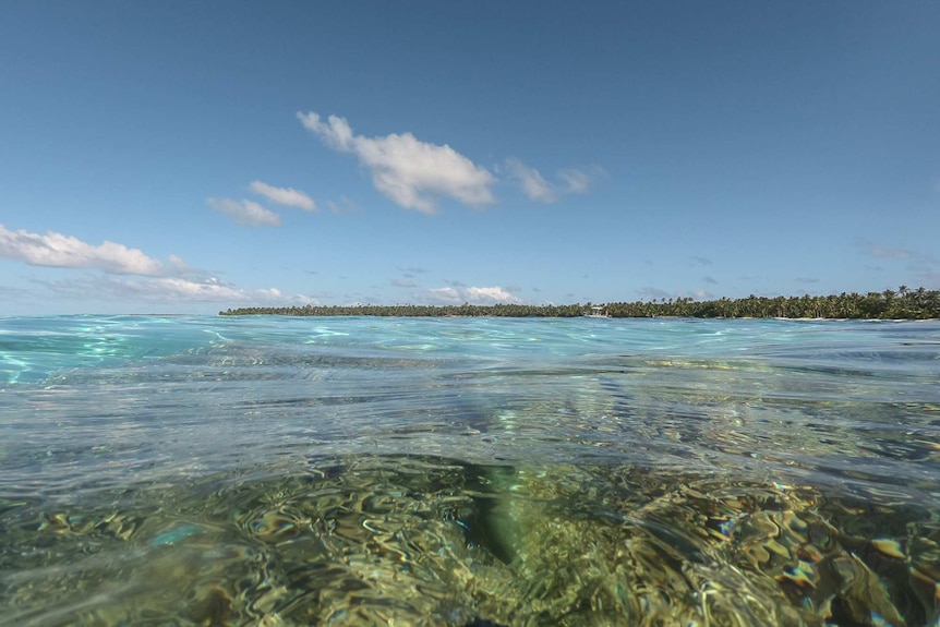 Direction Island from the lagoon.