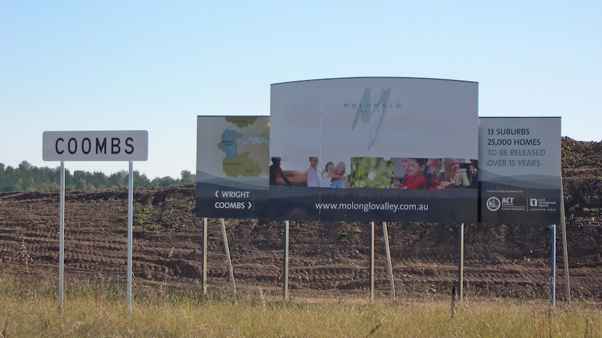 New suburb of Coombs in the Molonglo Valley