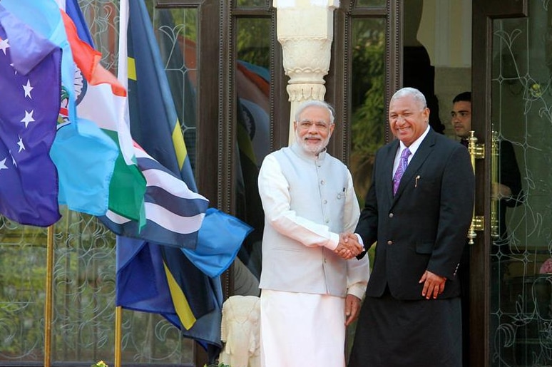 Narendra Modi and Frank Bainimarama