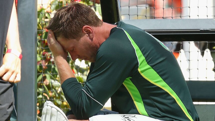 James Faulkner fractures his thumb