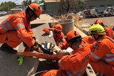 A disaster response team practices their skills ahead of the Top End cyclone season.