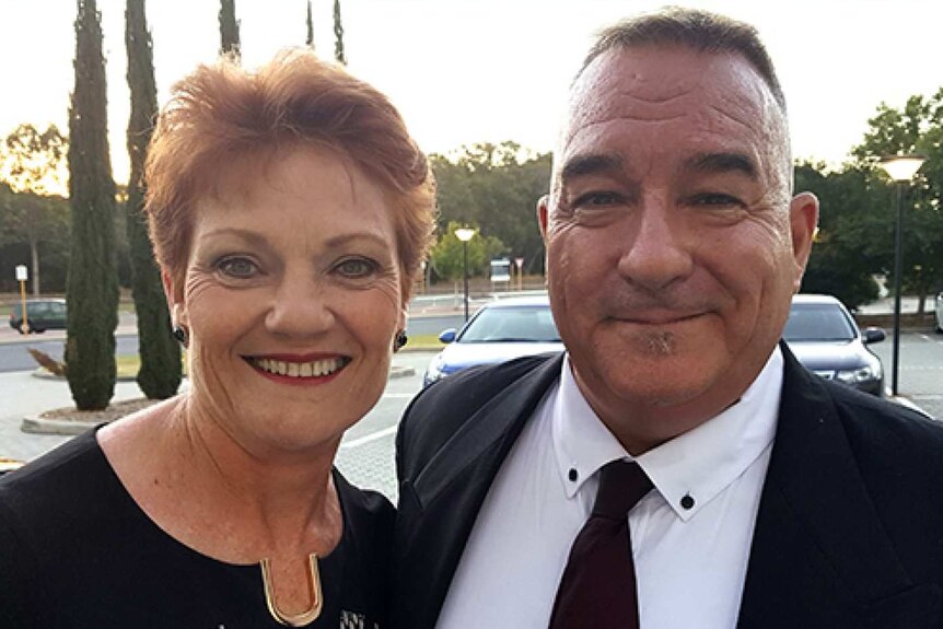Pauline Hanson and Brian Brightman