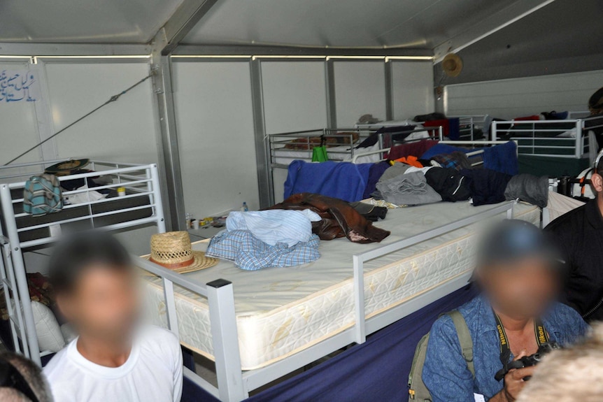 Sleeping quarters in Manus Island detention centre