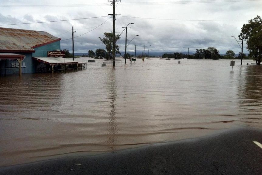 Laidley Creek covers Warrego Highway.