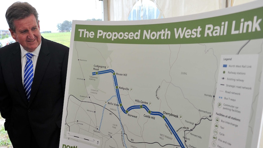 The proposed North West Rail Link in Sydney