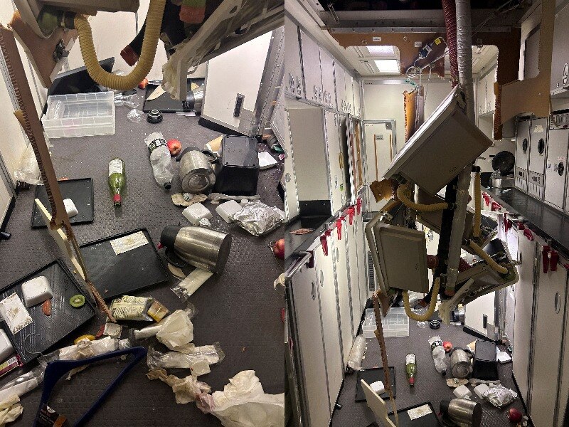 Inside the Singapore Airlines flight 