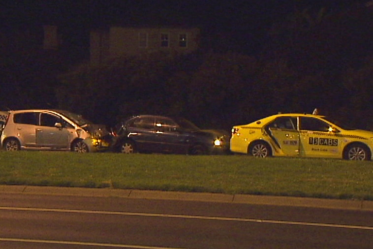 Three cars involved in a car accident in Brighton East, killing a taxi driver.