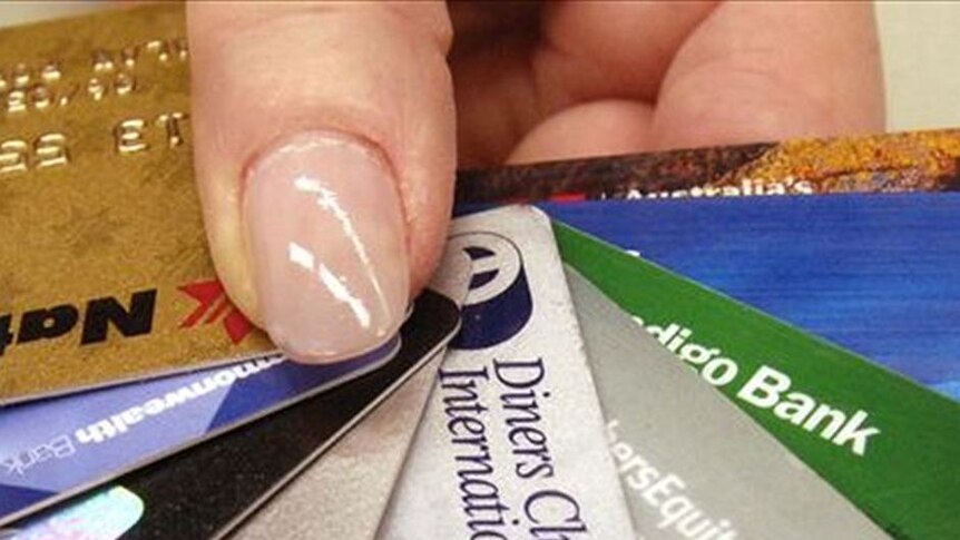 A number of credit cards.