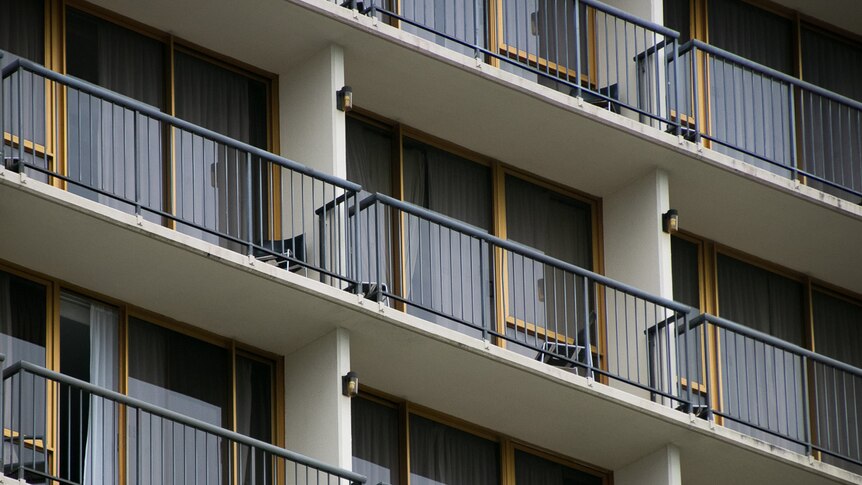 row of balconies