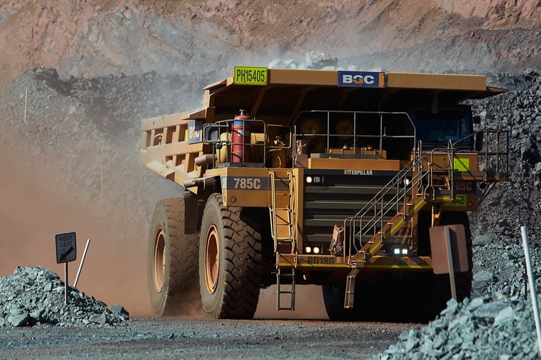 BGC Contracting - truck at South Middleback Ranges mine