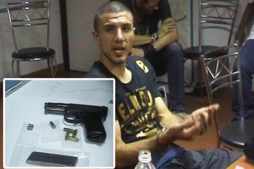Australian man Talaat Hawatt and a gun he used in 2010