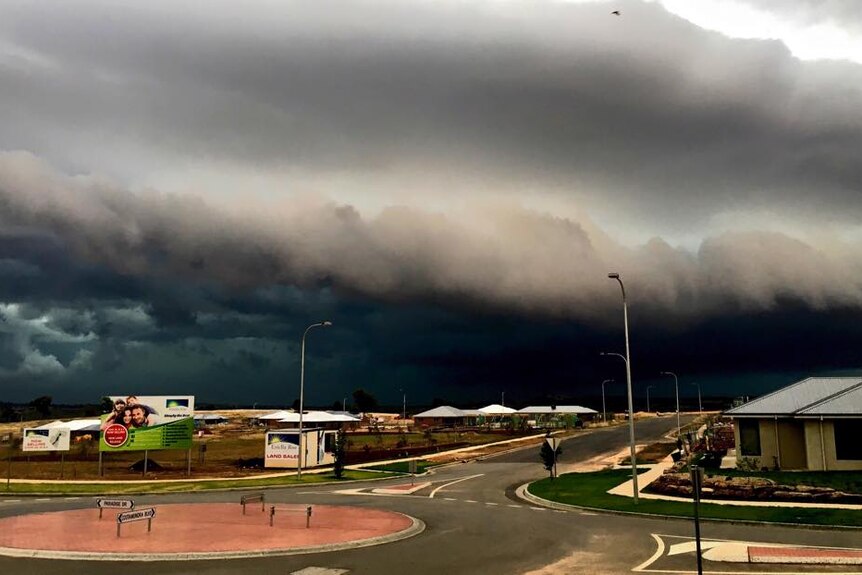 Storm clouds in Wagga Wagga