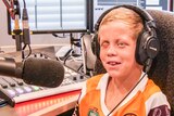 Christopher McLeod-Barrett at the ABC North West studios in Mount Isa