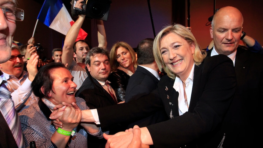 Marine Le Pen seems to be shaking off some of the negative associations of her party (Reuters)