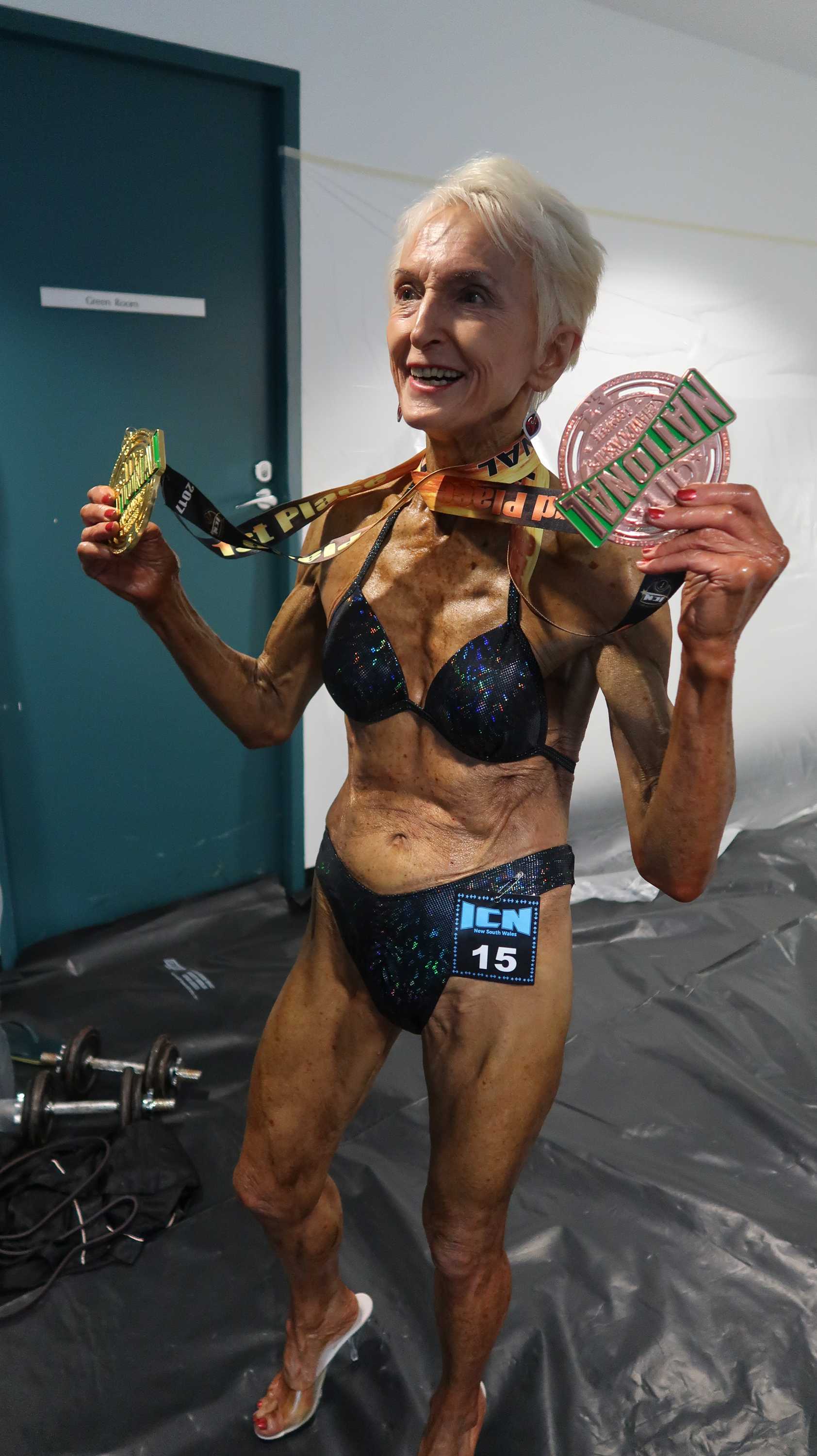 74-year-old bodybuilder Janice Lorraine is busting age stereotypes