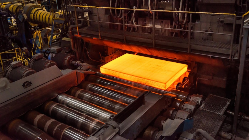 The first steel slab produced using hydrogen instead of coal and coke