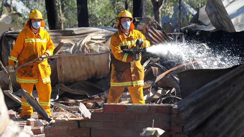 CFA crew put out fires at Warrandyte