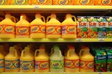 SunnyD fruit drink on supermarket shelves