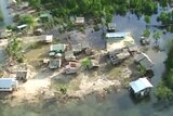 A tsunami devastated parts of the Solomon Islands on Monday.