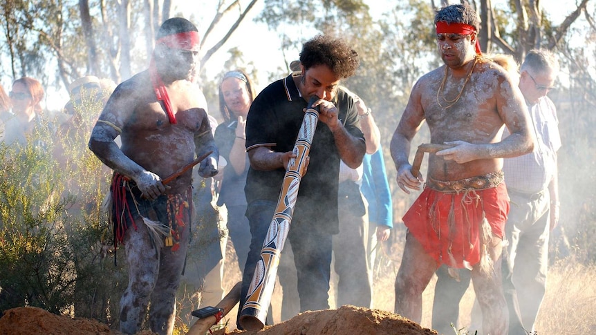 Remains of three aboriginal men laid to rest