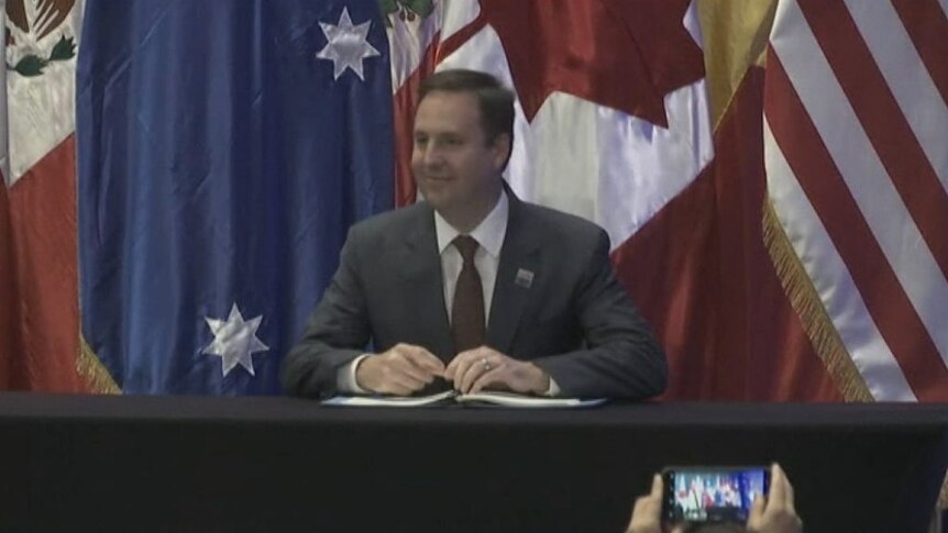 Ministers from 11 countries sign the TPP free trade agreement