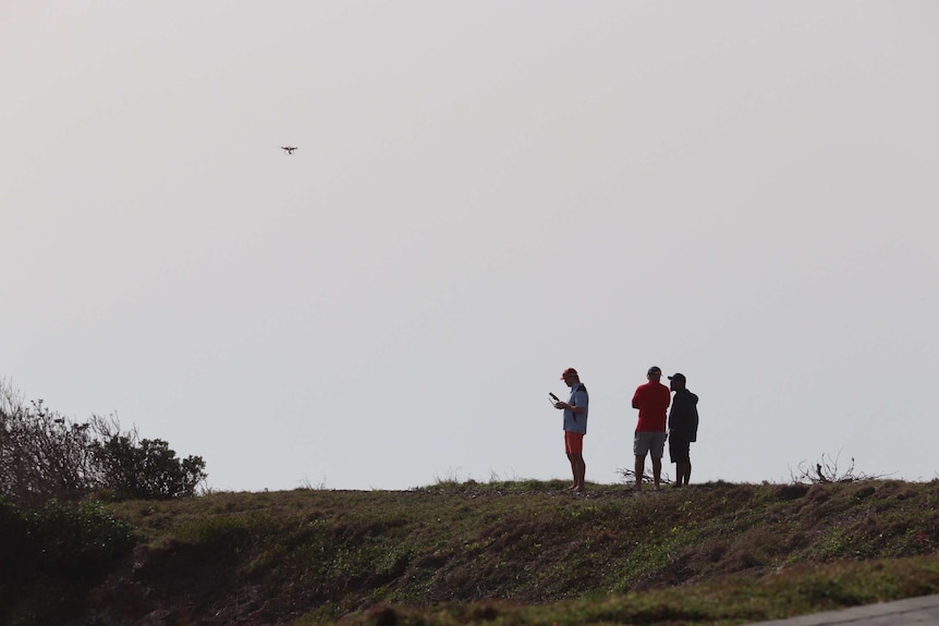 Drones have been used in the search for a missing backpacker at Mullaway Beach.
