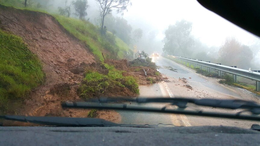 Mudslide on Greenhill Road